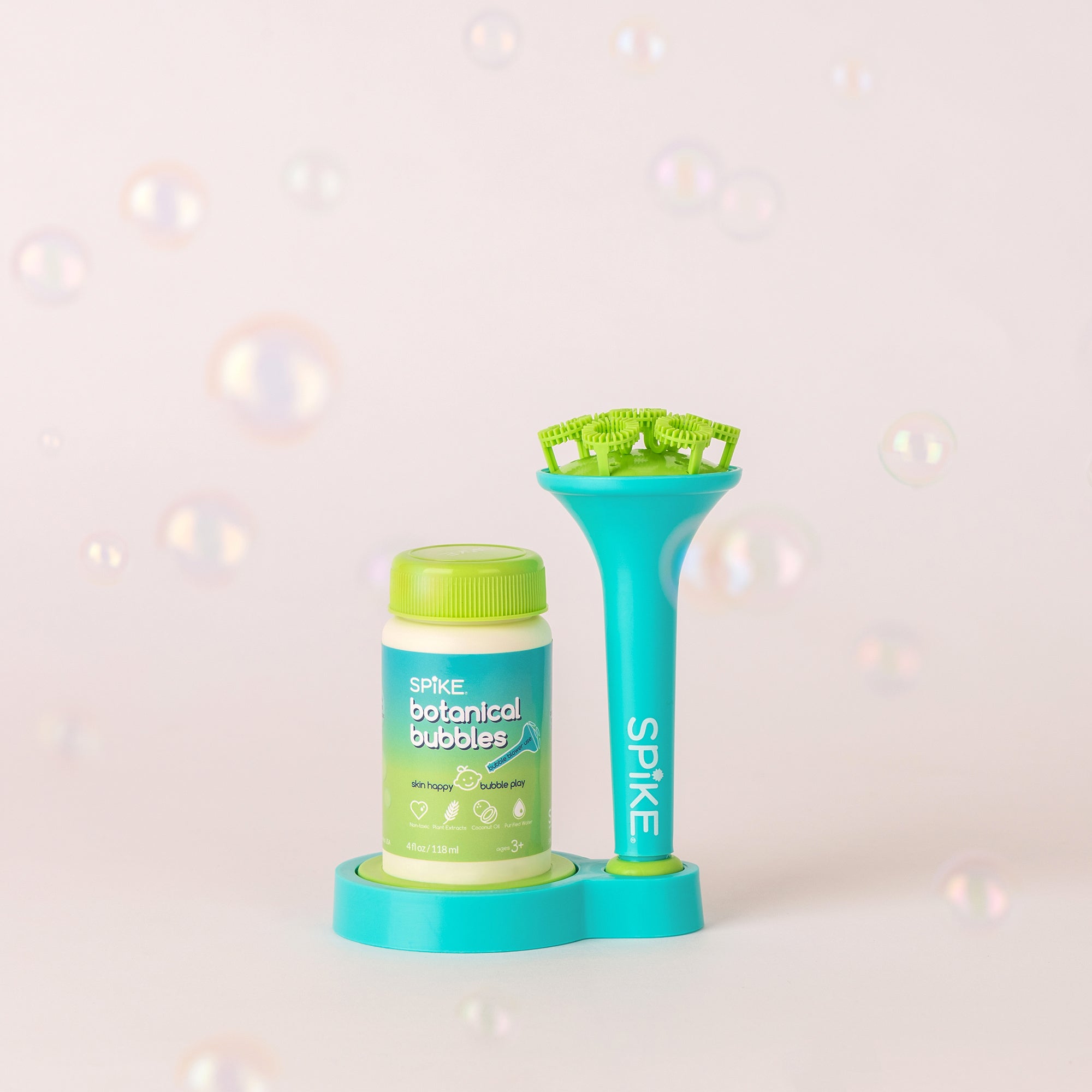 Sensory Bubble Play Skin Happy Botanical Bubbles & Blower Set - Party Pack 21 - innobaby