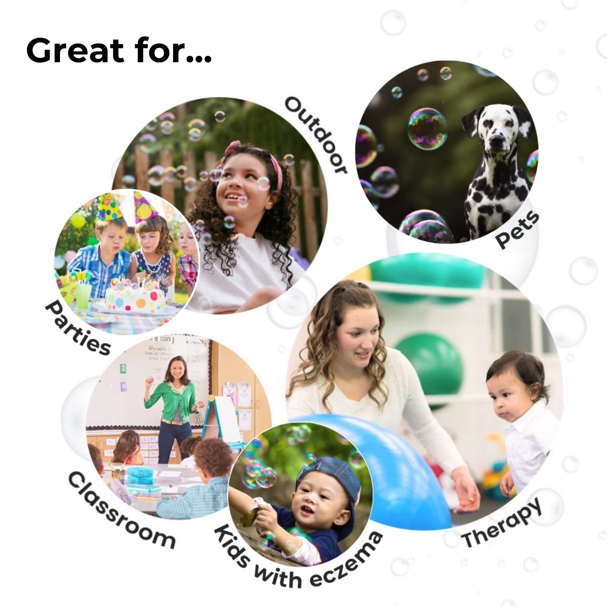 Sensory Bubble Play Skin Happy Botanical Bubbles & Blower Set - innobaby