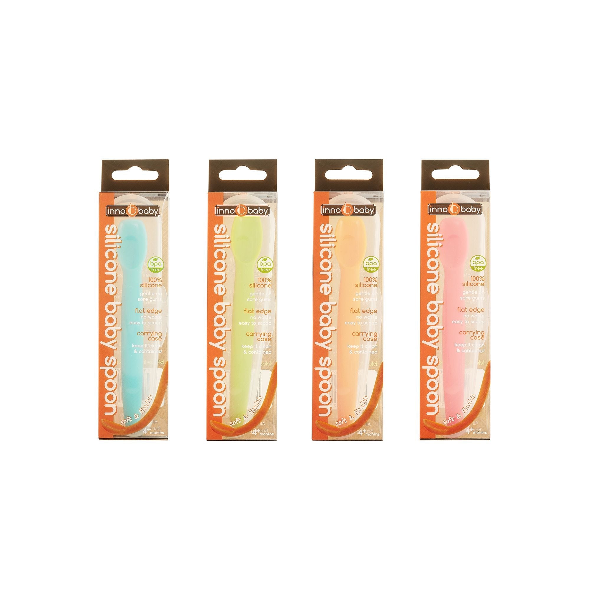 Silicone Baby Spoon w/ Carrying Case - innobaby