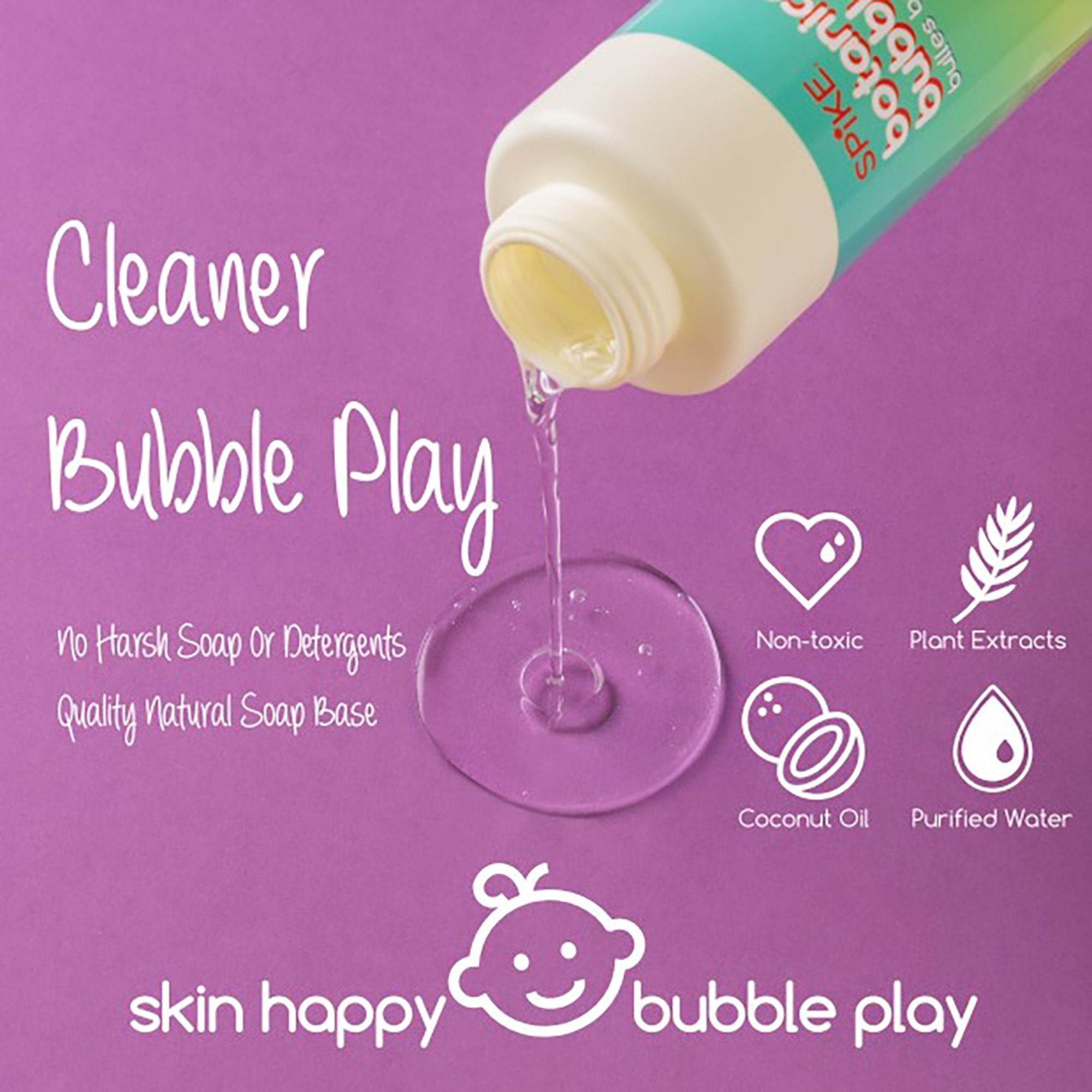 all-groups Spike Botanical Bubbles 16 fl oz Refill for Bubble Blower Use - innobaby