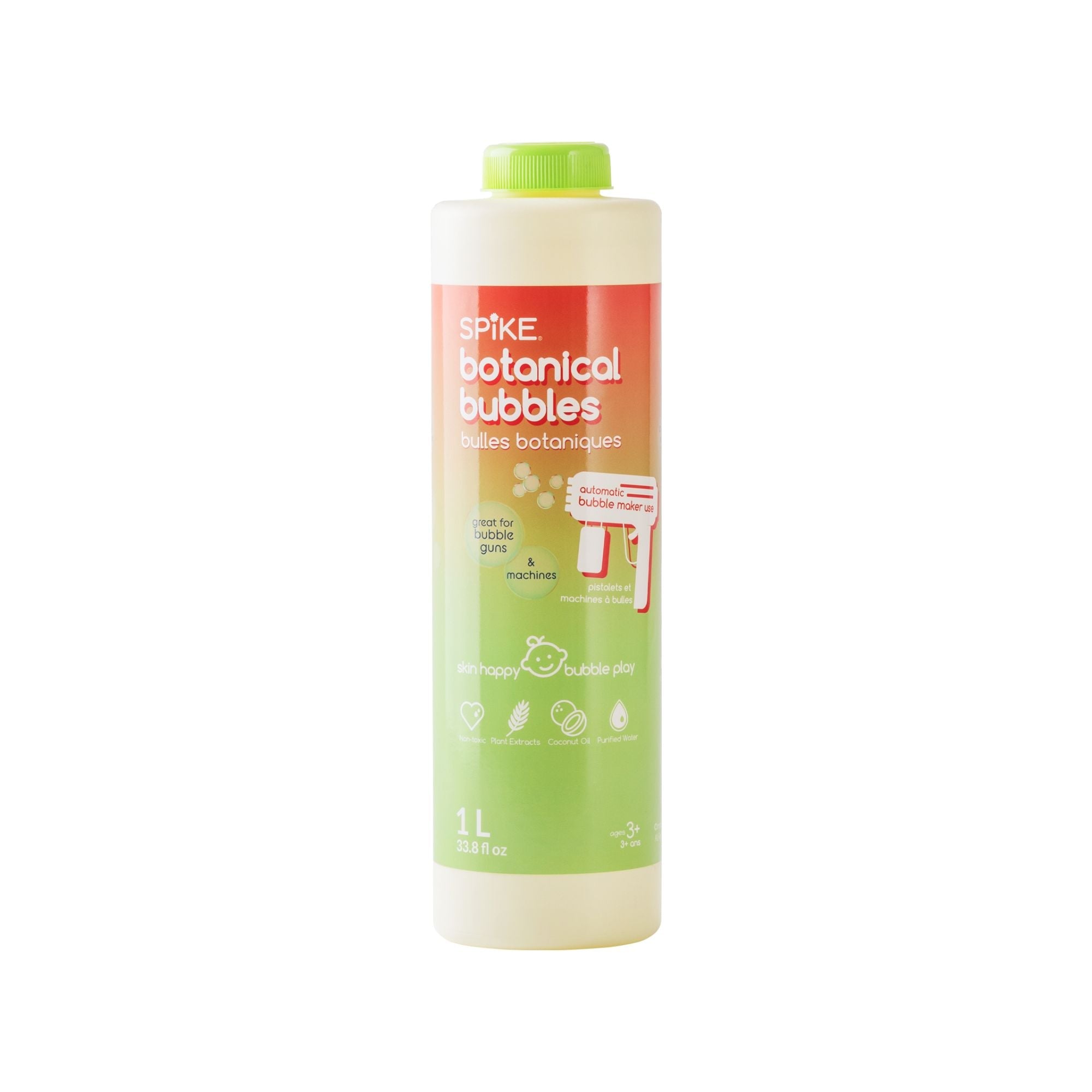 Spike Botanical Bubbles 1L Solution for Bubble Machine & Bubble Gun - innobaby