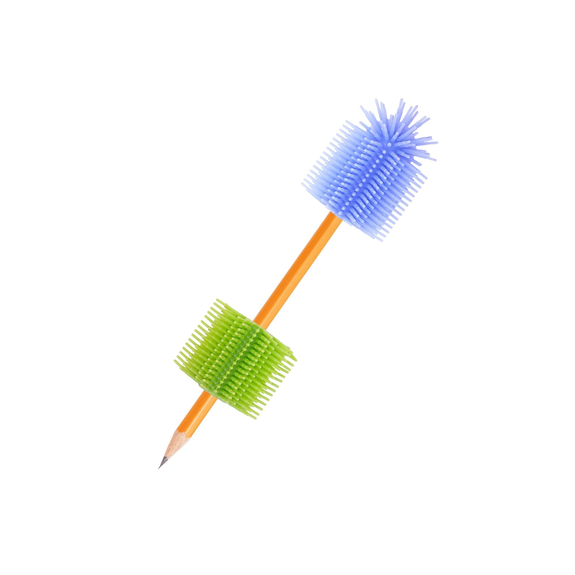 Spike Silicone Fidget Tactile Pencil Topper & Grip Combo Pack - innobaby