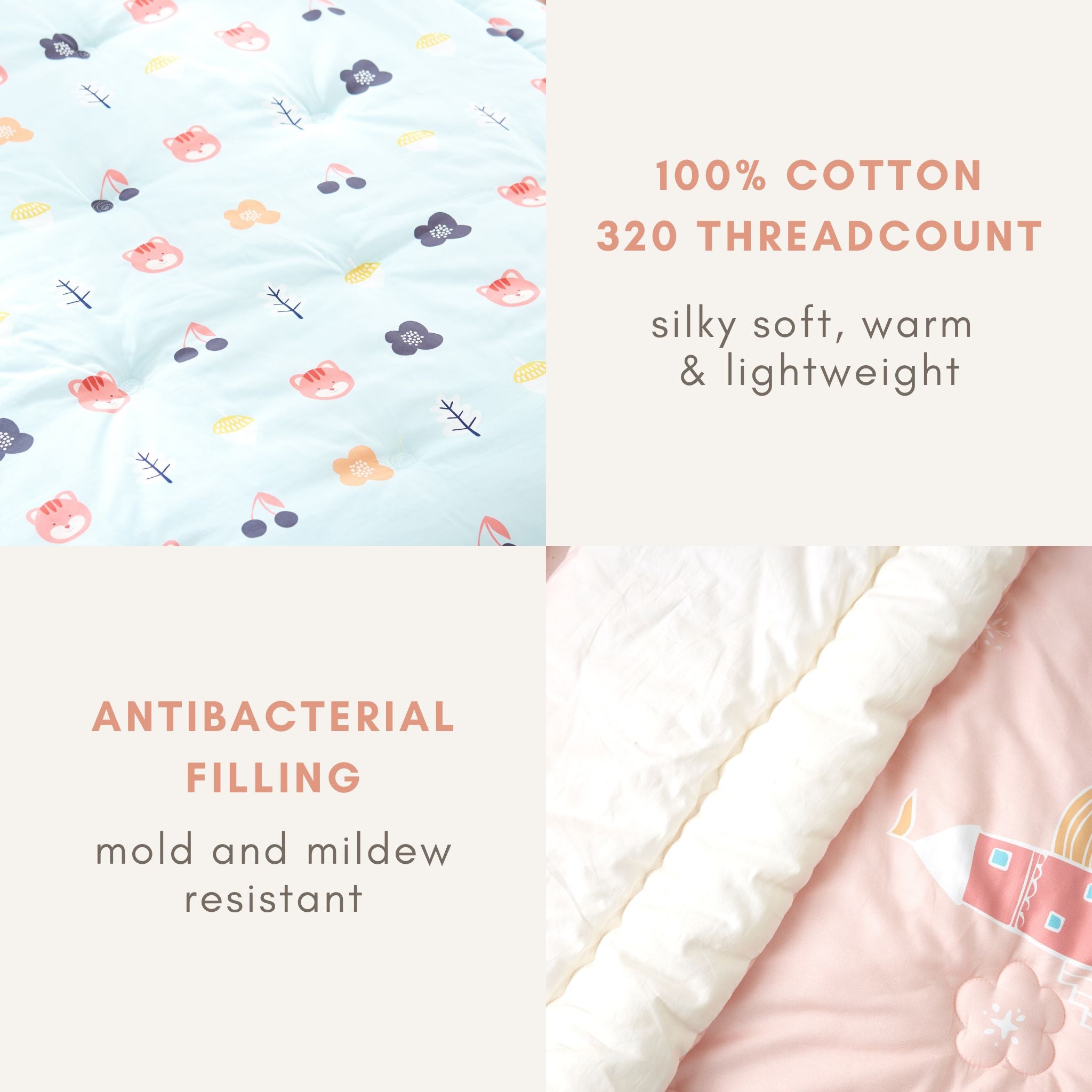 Toddler Cotton Quilted Comforter - innobaby
