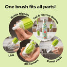 2-in-1 Silicone Bottle Brush - innobaby