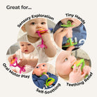 EZ Grip Flower Rattle Teether / Oral Sensory Developmental Toy - innobaby