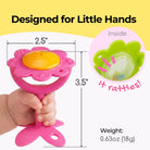 EZ Grip Flower Rattle Teether / Oral Sensory Developmental Toy - innobaby