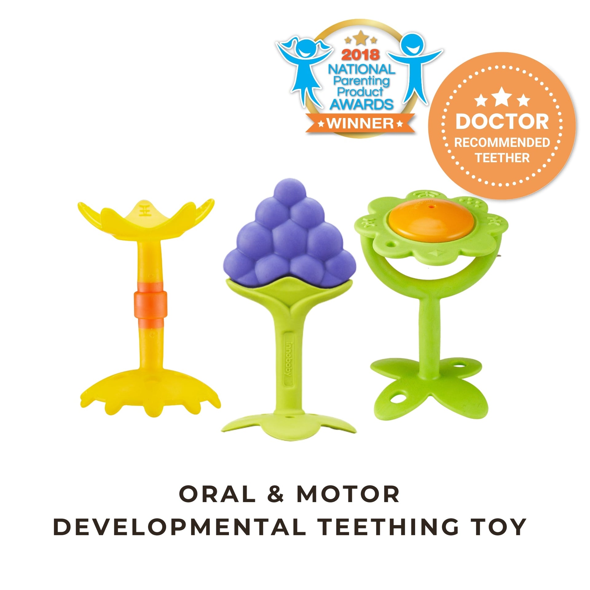 Oral & Motor Developmental Teether Sampler innobaby Oral & Motor Developmental Teether Sampler innobaby