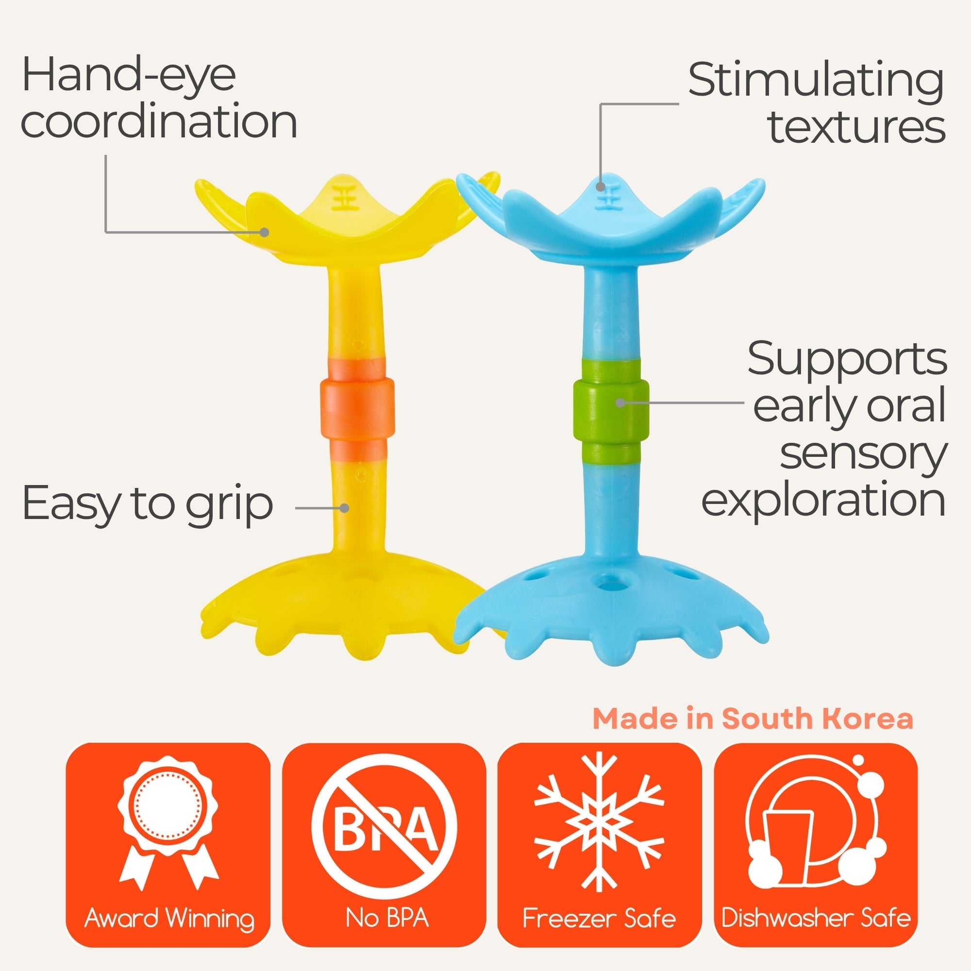 EZ Grip Star Teether / Oral Sensory Developmental Toy - innobaby