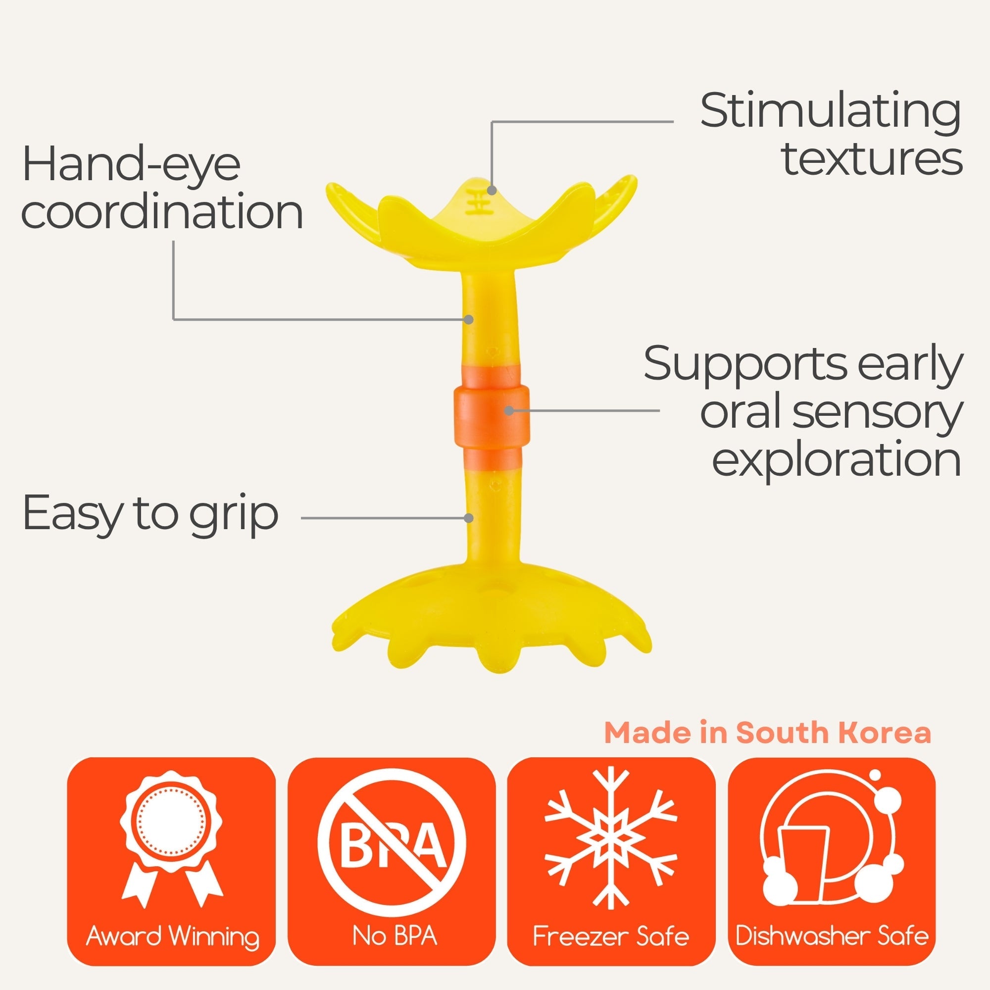 EZ Grip Star Teether / Oral Sensory Developmental Toy - innobaby
