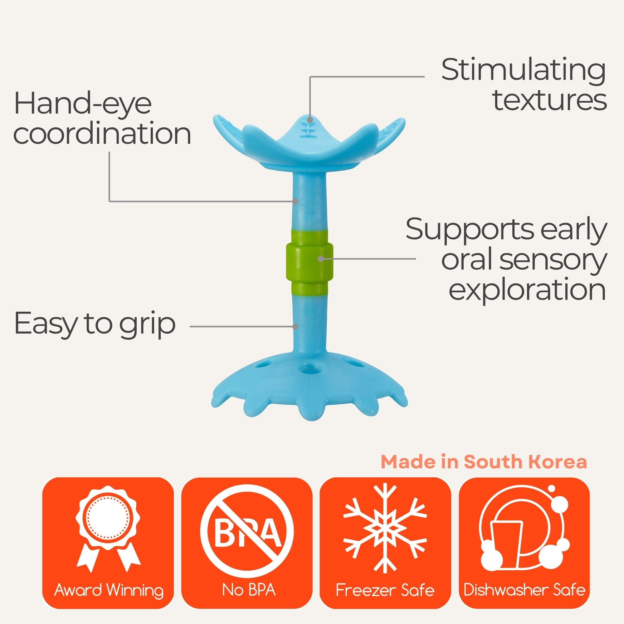 EZ Grip Star Teether / Oral Sensory Developmental Toy - innobaby