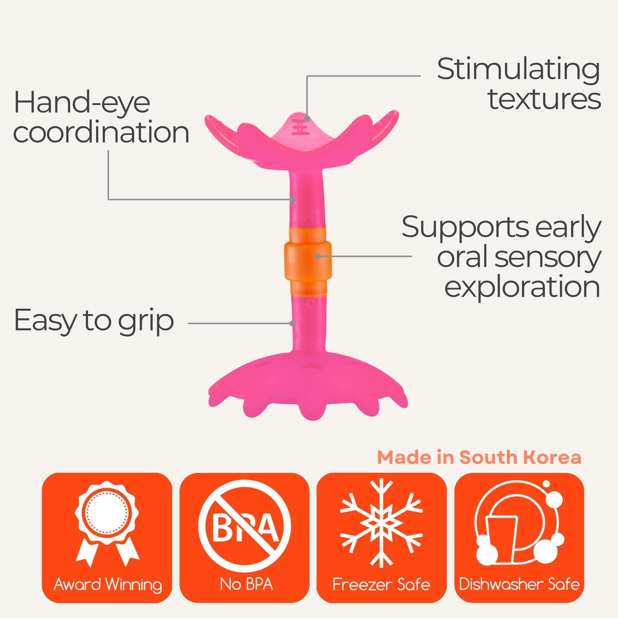 EZ Grip Star Teether / Oral Sensory Developmental Toy - innobaby