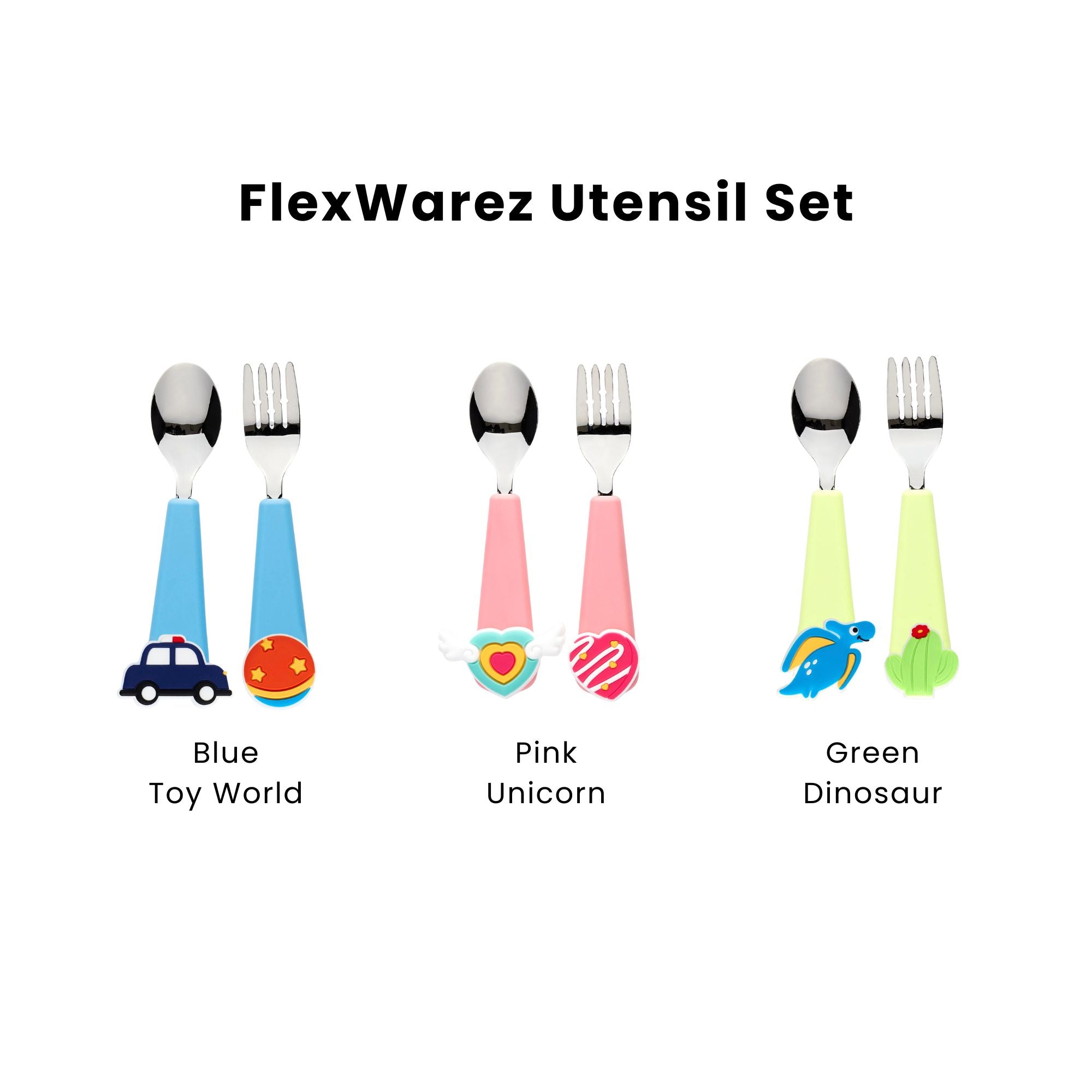 BABYL セット Flex&Lock Kids Lunchbox, Utensil Set, and Charmz Value Set – innobaby