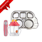 🎁 Mealtime Starter Set – Plate, Utensils & EZ - Flow Straw Cup (100% off) - innobaby