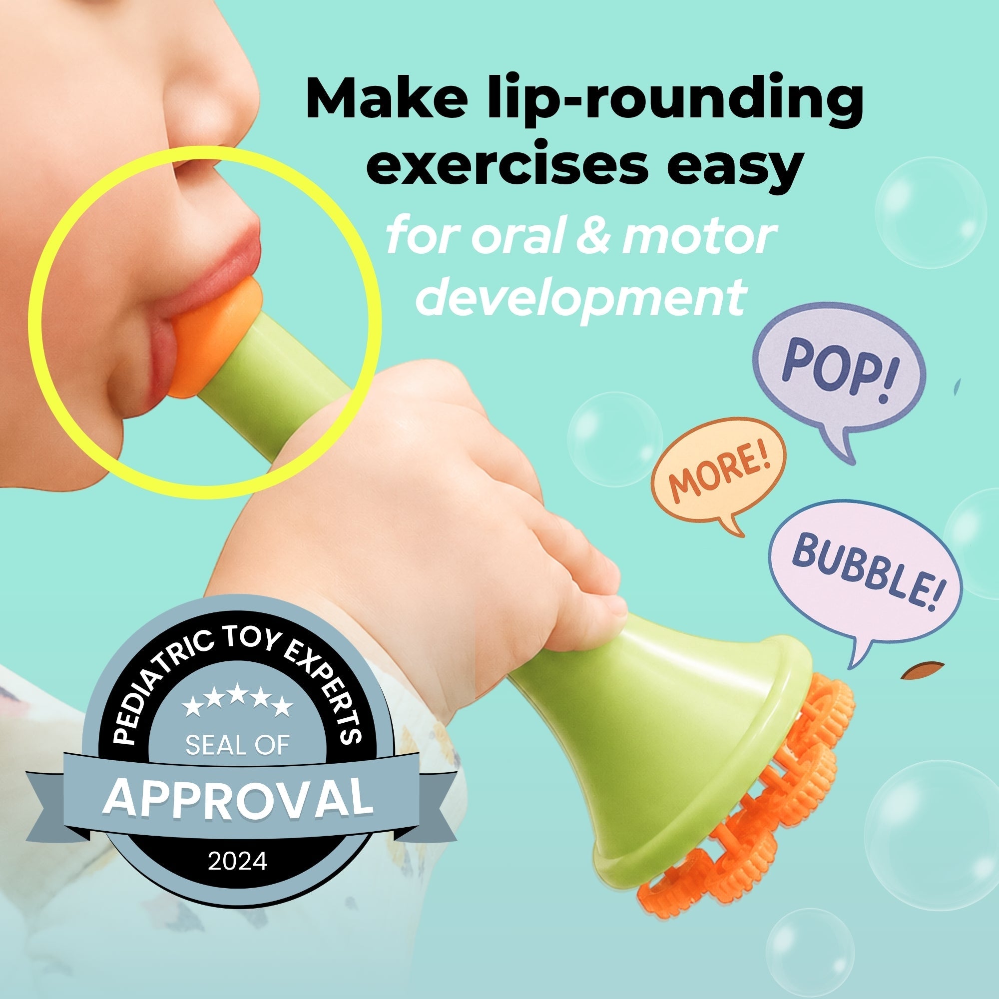 (New) Bubble Blower Wand & Dipping Tray Set - innobaby