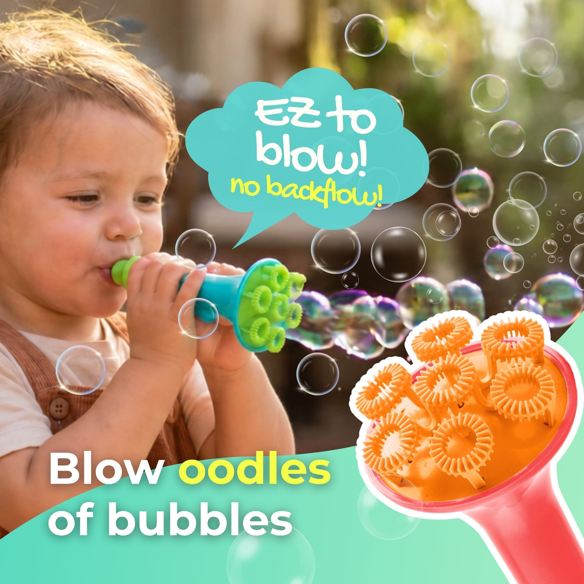 (New) Bubble Blower Wand & Dipping Tray Set - innobaby