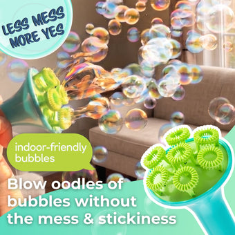 (New) Sensory Bubble Play Skin Happy Botanical Bubbles - 9.5 fl oz Bubbles, 2 Bubble Blowers & 2 Bubble Trays - innobaby