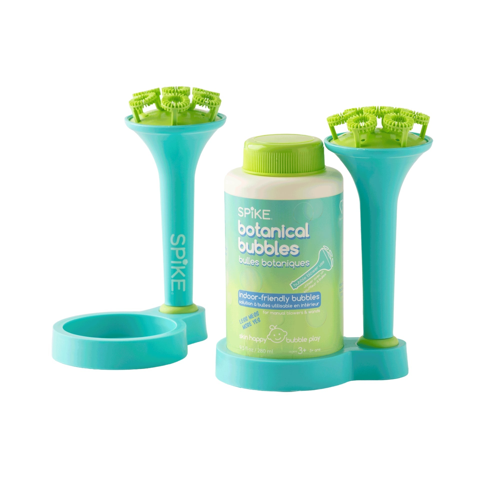 (New) Sensory Bubble Play Skin Happy Botanical Bubbles & Blower Set/ 2 Pack - innobaby
