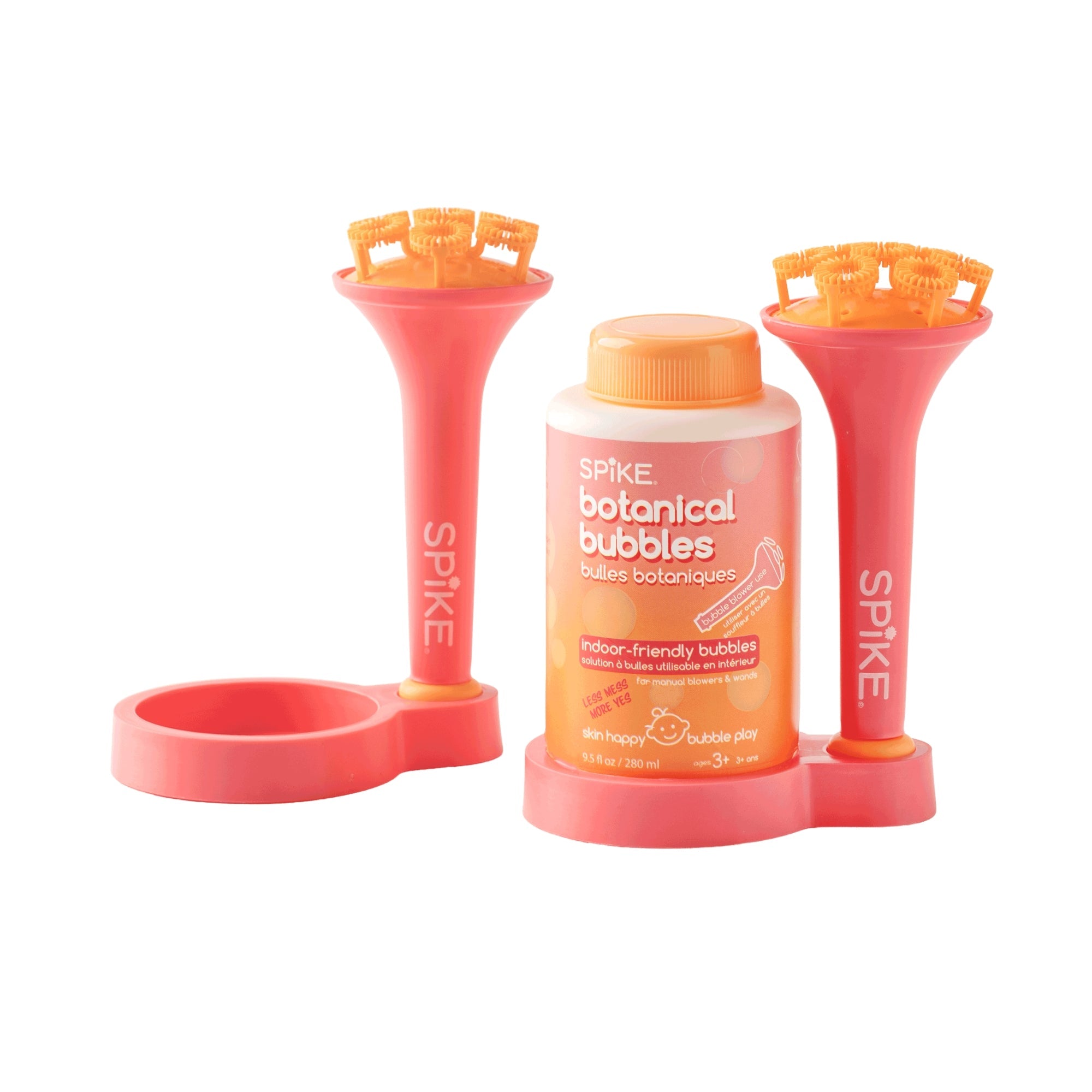 (New) Sensory Bubble Play Skin Happy Botanical Bubbles & Blower Set/ 2 Pack - innobaby