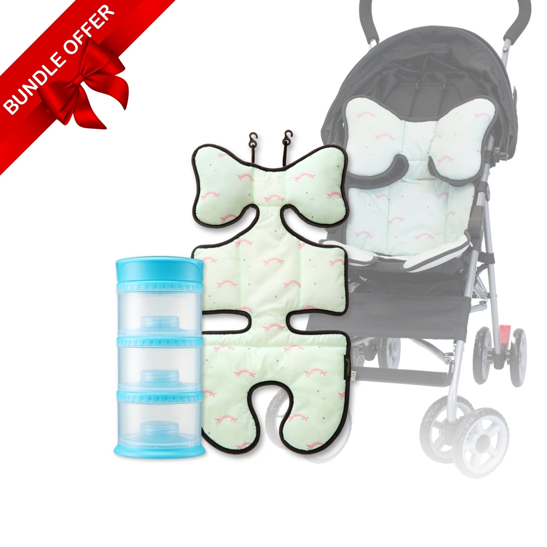 baby stroller insert On-the-Go Baby Essentials Bundle – Stackable Snack Container & Breatha – innobaby