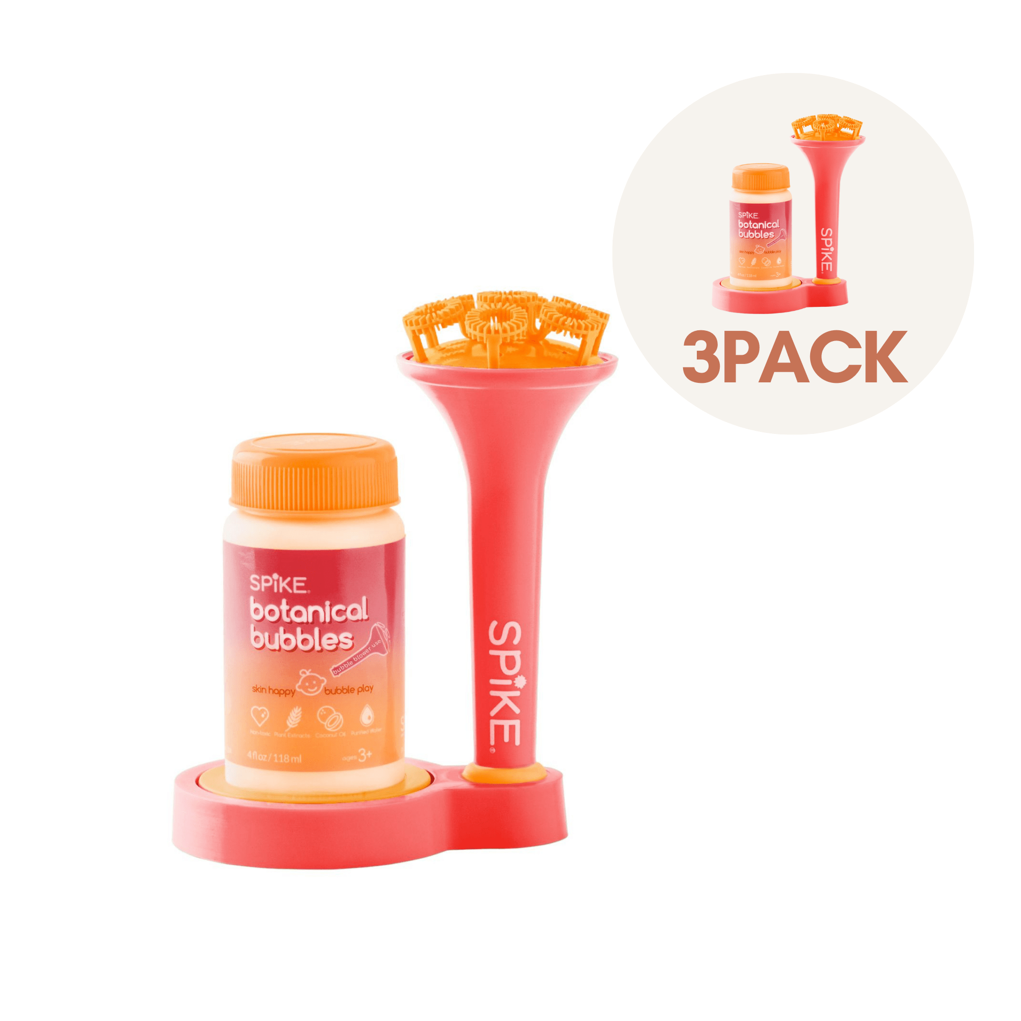 Sensory Bubble Play Skin Happy Botanical Bubbles & Blower Set - innobaby