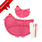 🎁 Smart Start Feeding Bundle – Silicone Spoons, Chicken Steamer & Suction Plate Set (100% off) - innobaby
