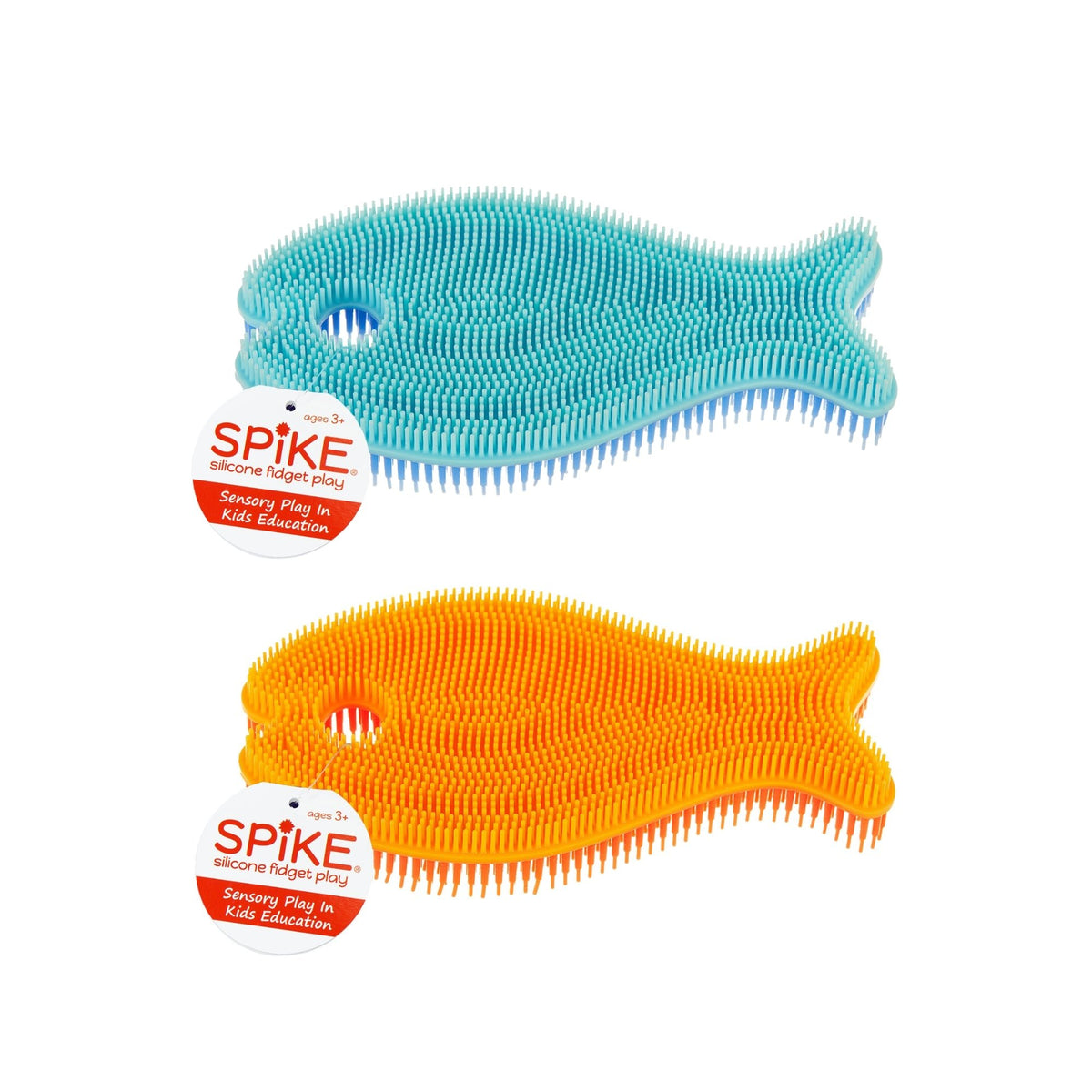 Spike Sensory Fish Fidget Toy (2-Pack) | Silicone Texture for Focus ...