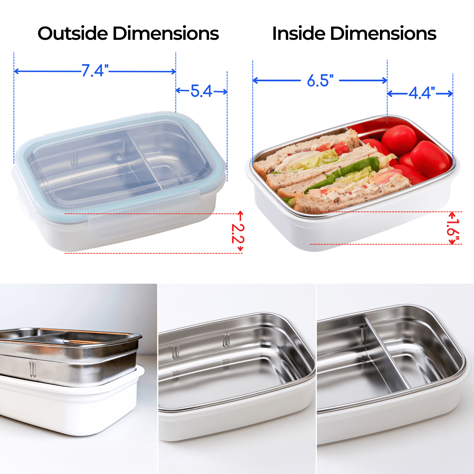 Stainless Divided Lunchbox / 19 oz - innobaby