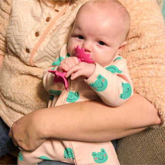 Teething Starter Set (Includes Star Teether, Mini Fish, Organic Cotton Bib) - innobaby