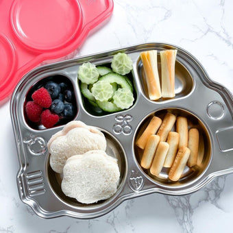 Stainless Divided Platter with Sectional Lid