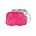 Stainless Divided Platter with Sectional Lid - Pink