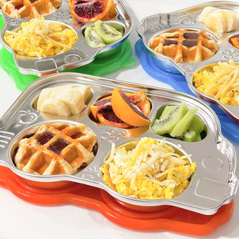 Stainless Divided Platter with Sectional Lid