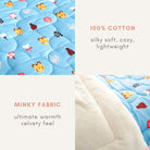 Cotton Minky Comforter / Twin size - innobaby