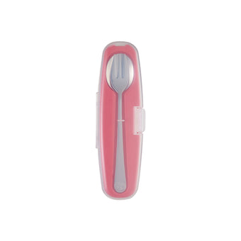 Din Din SMART All Stainless Spoon & Fork Set (Case Included) - innobaby