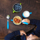 Din Din SMART EZ Grip Spoon & Fork Set (case included) - innobaby