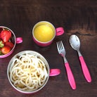 Din Din SMART EZ Grip Spoon & Fork Set (case included) - innobaby
