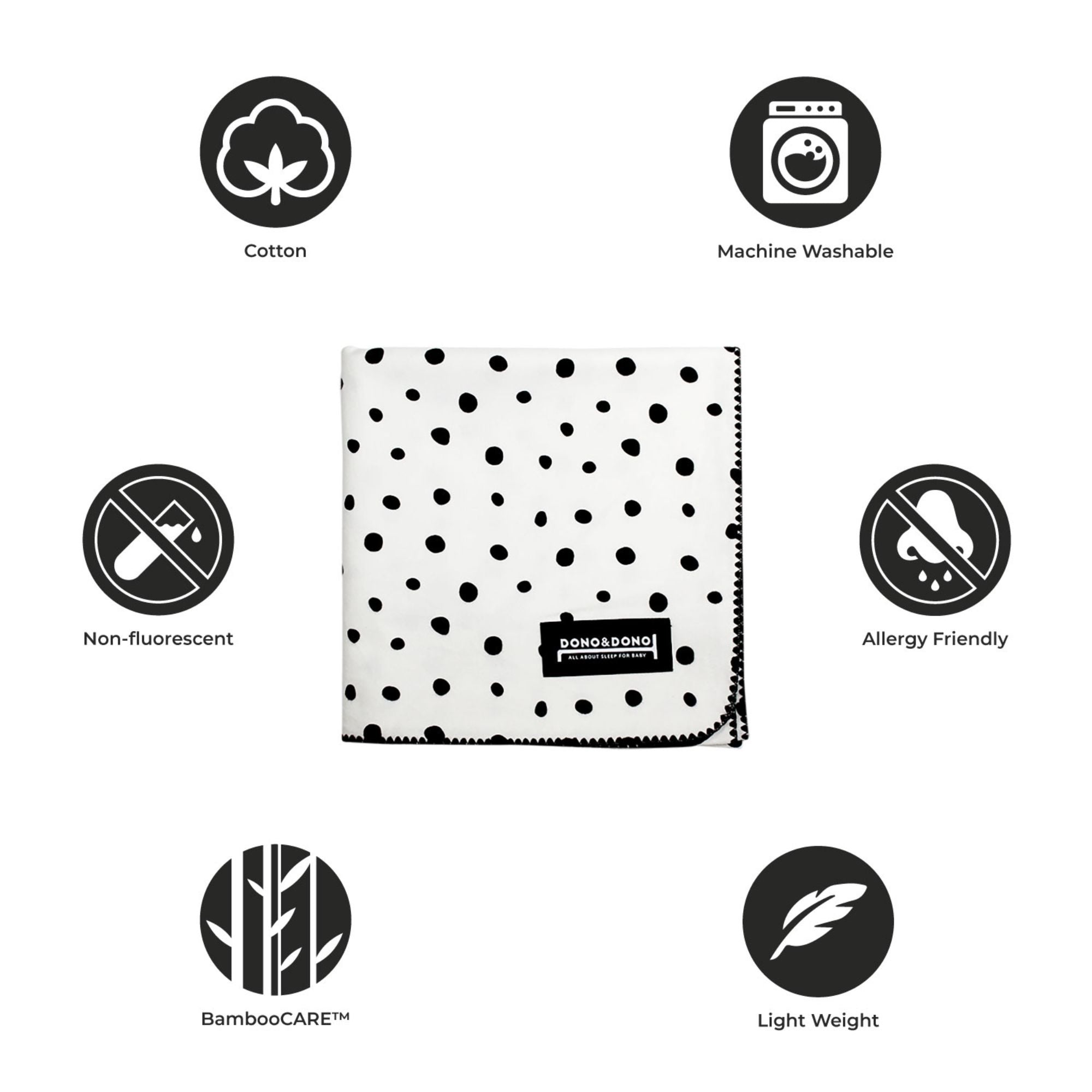 Dono & Dono Cotton Flannel Baby Blanket - innobaby