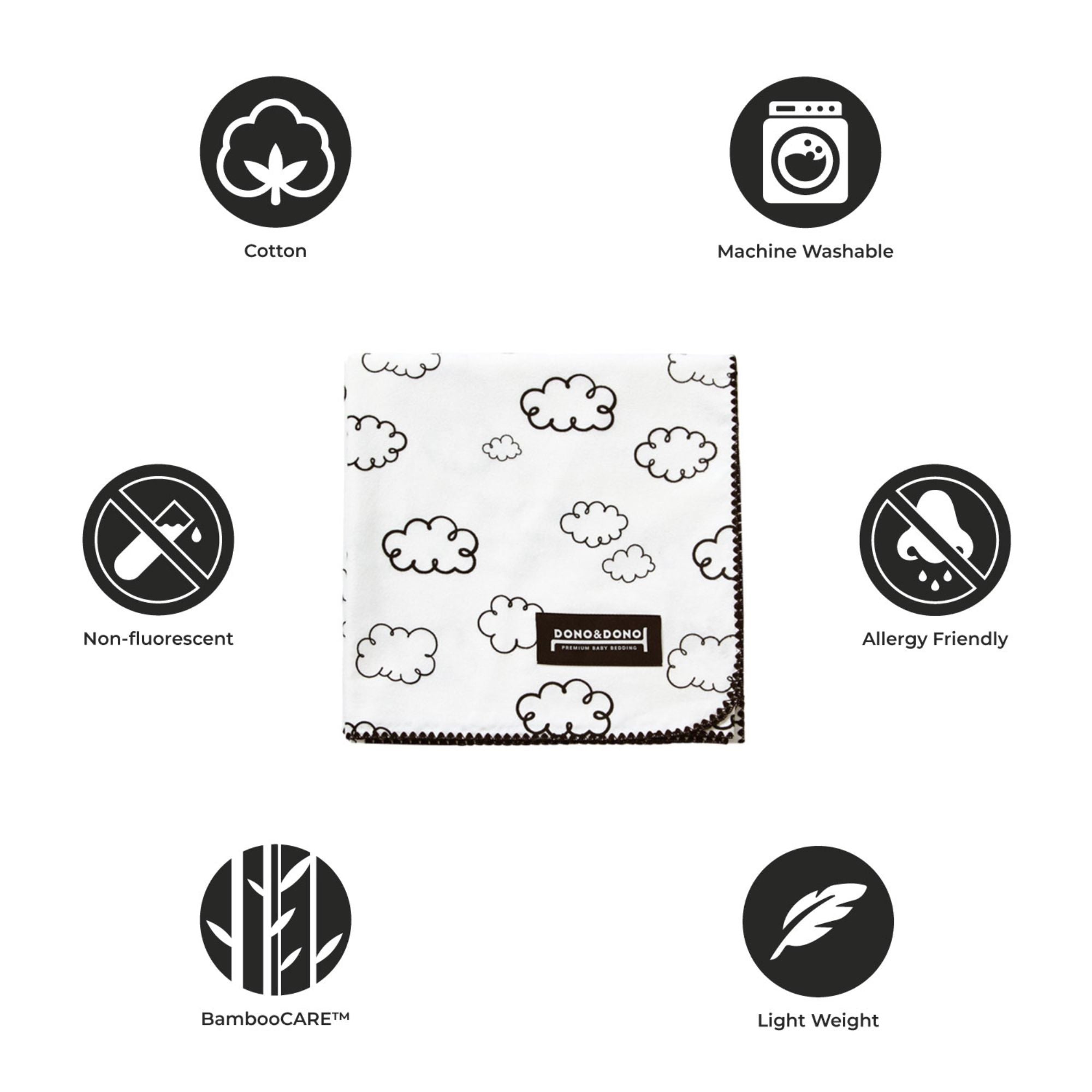 Dono & Dono Cotton Flannel Baby Blanket - innobaby