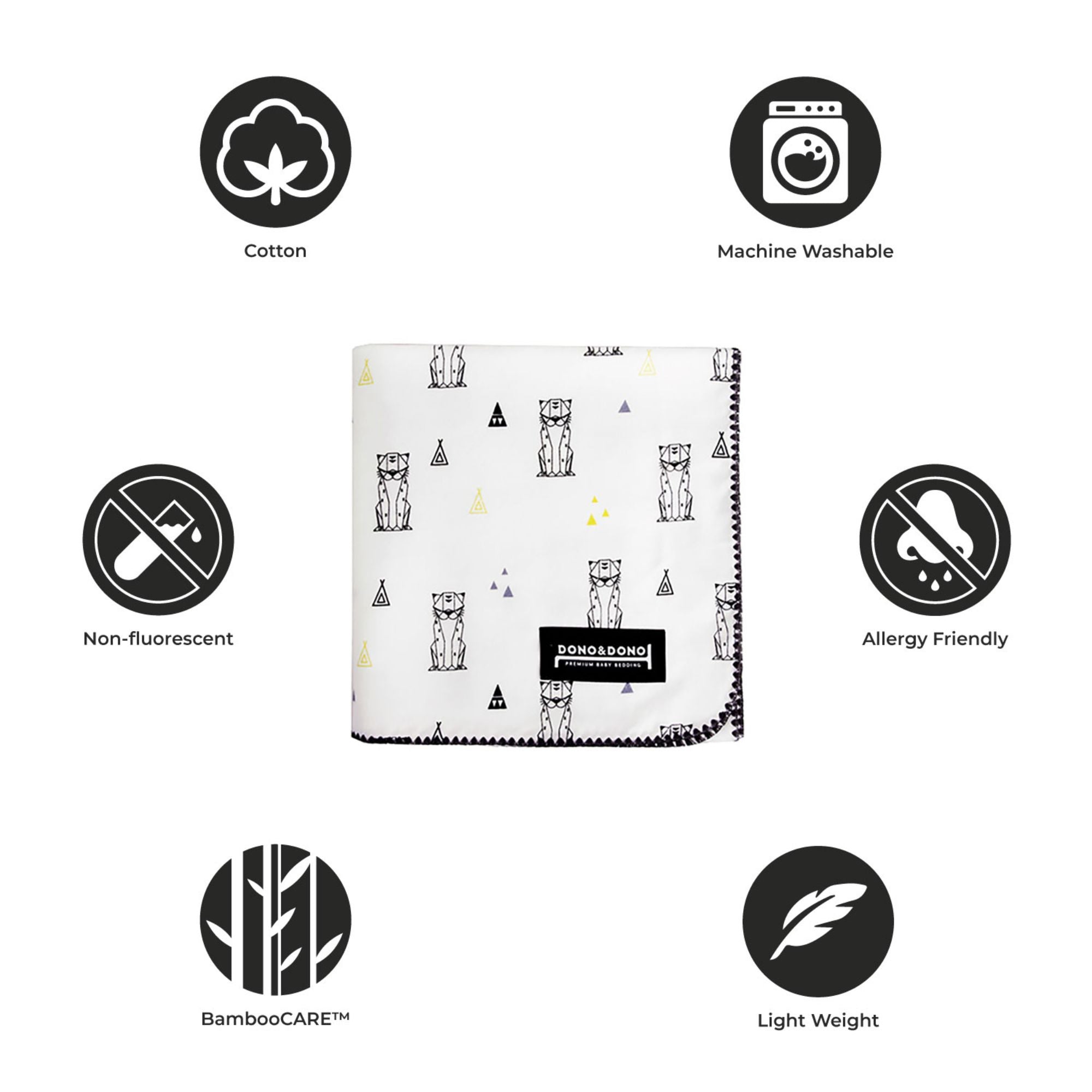 Dono & Dono Cotton Flannel Baby Blanket - innobaby