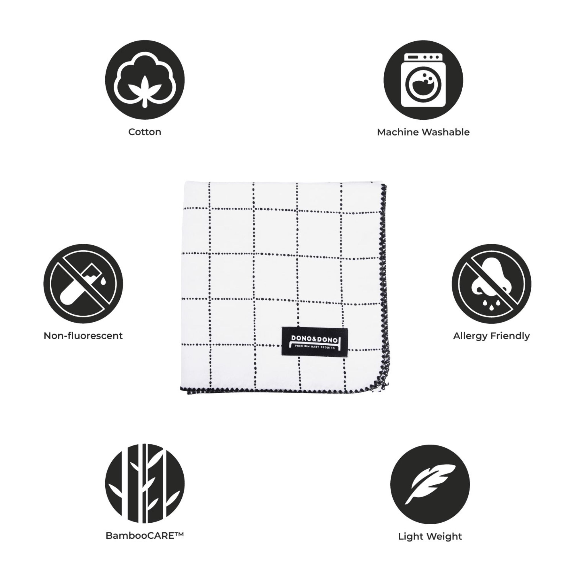Dono & Dono Cotton Flannel Baby Blanket - innobaby