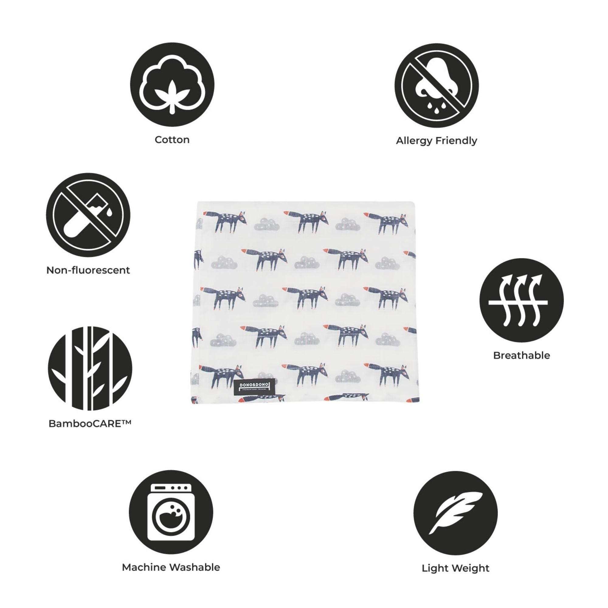 Dono & Dono Muslin Blanket - innobaby