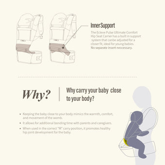 ECLEVE Ultimate Comfort Hip Seat Carrier - innobaby