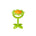 EZ Grip Flower Rattle Teether / Oral Sensory Developmental Toy - innobaby