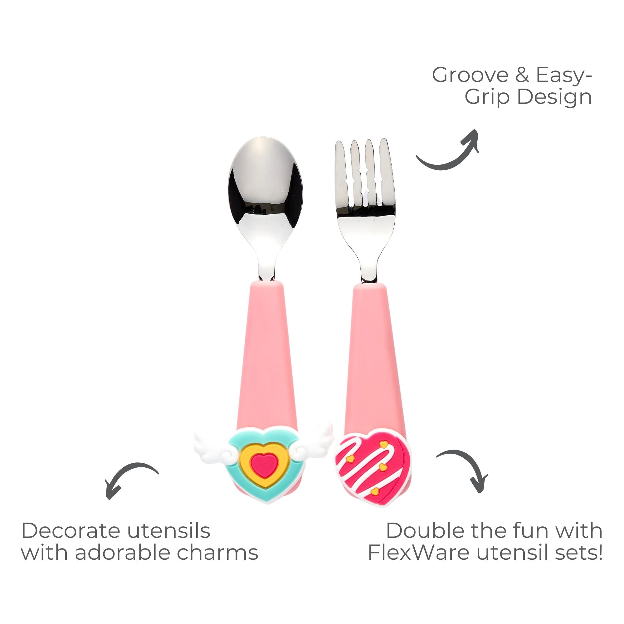 FLEXWARE Spoon & Fork w/ Charms – innobaby