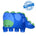 Milo&Gabby Kids Pillowcase - DYLAN DINOSAUR