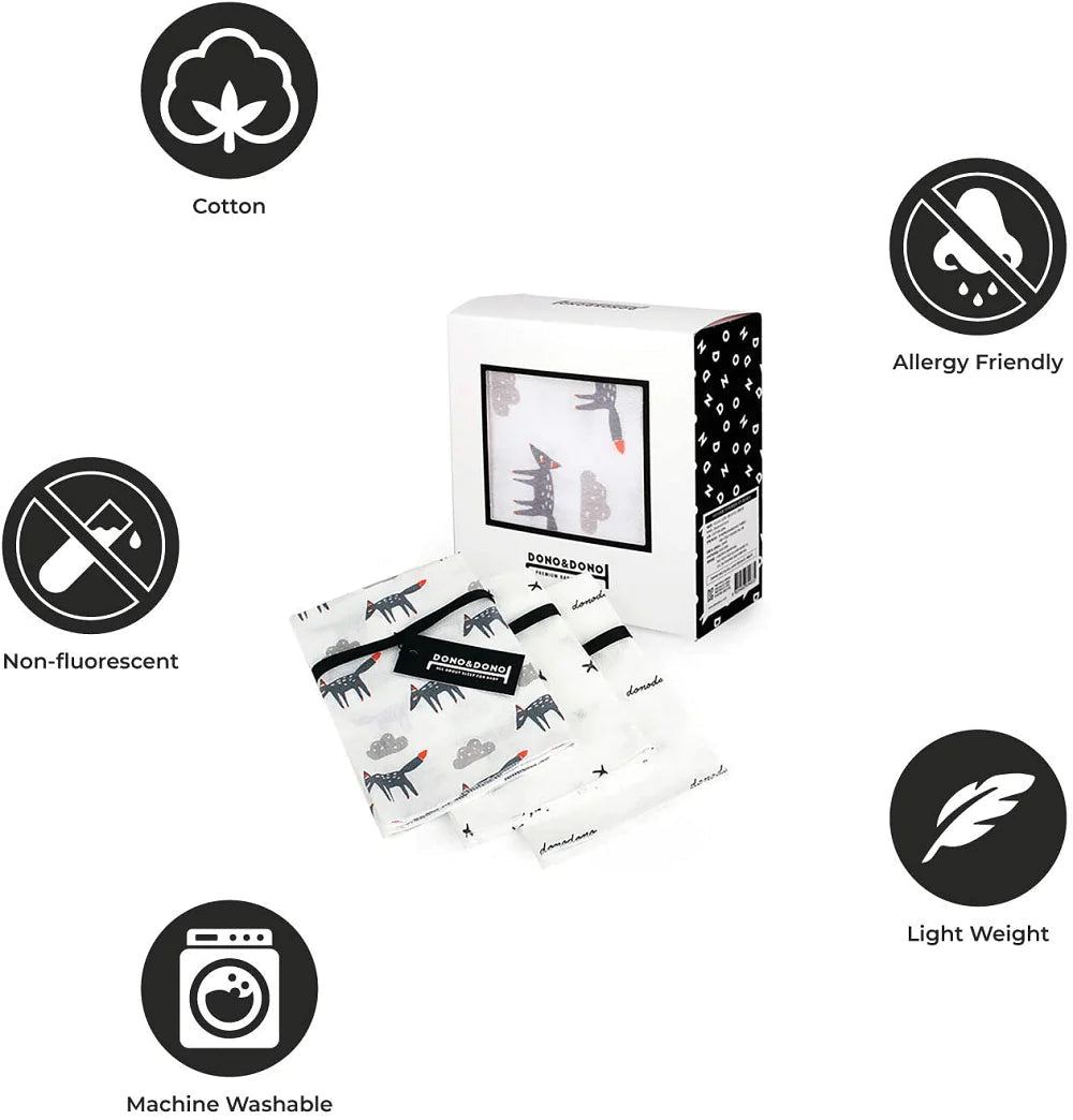 Mini Muslin Squares Trial (3 Pack) - innobaby