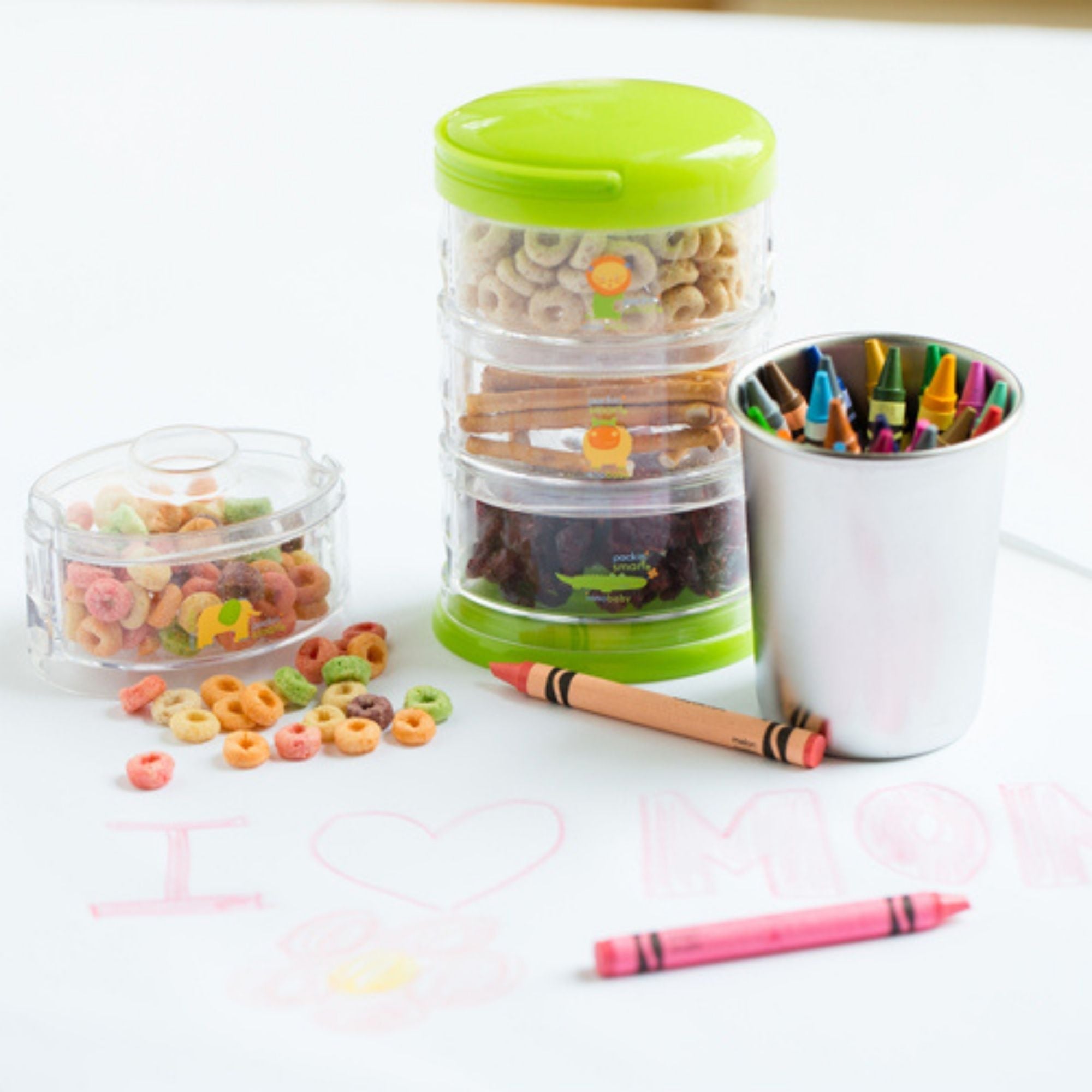 Packin' SMART Stackables -3 Tier Zoo Animal - innobaby