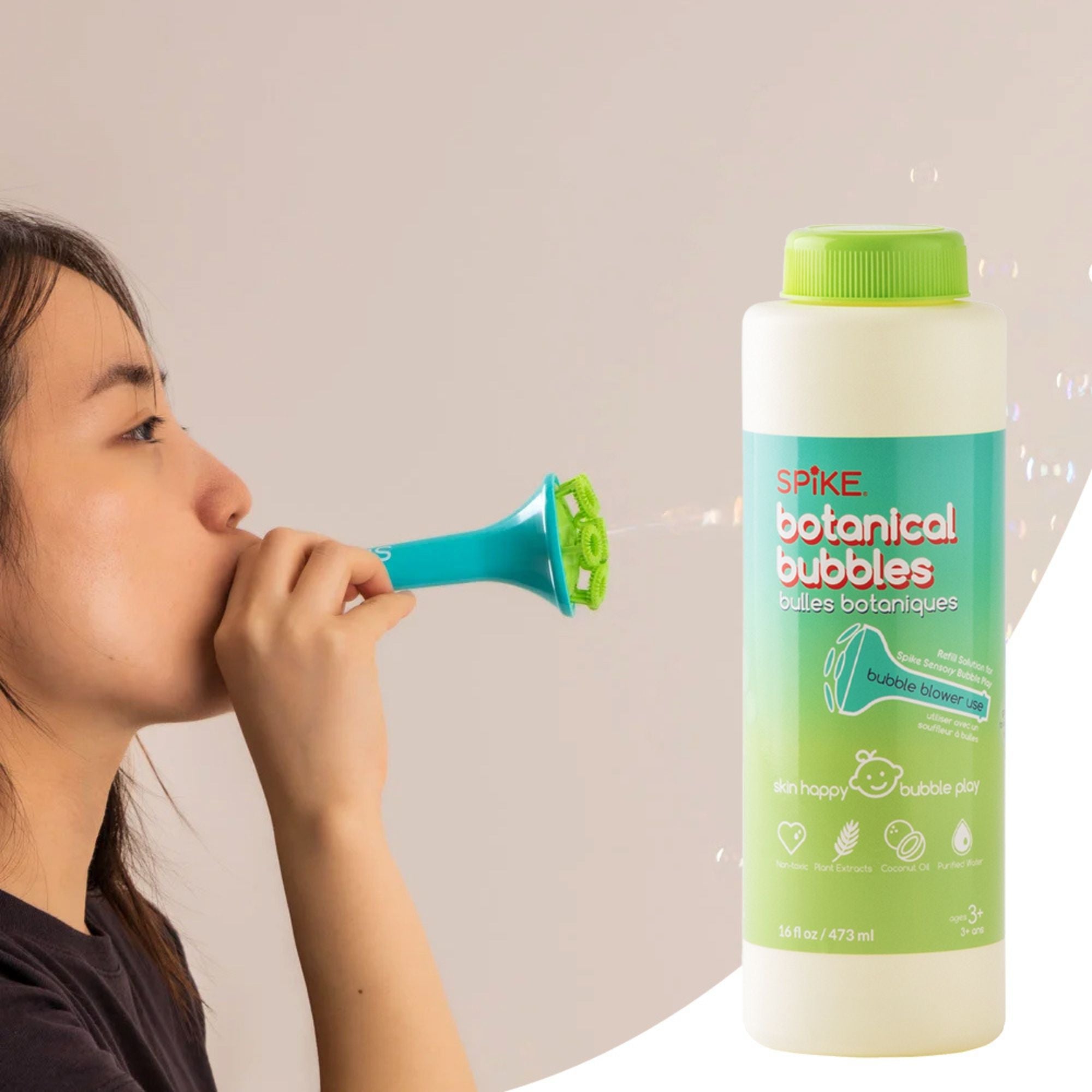 美容液 Soap bubble 16 oz Botanical Bubble Refill – Safe Bubbles for Kids – innobaby