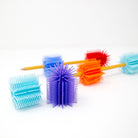Spike Silicone Fidget Tactile Pencil TOPPER / Party Pack 24 Assorted Colors - innobaby