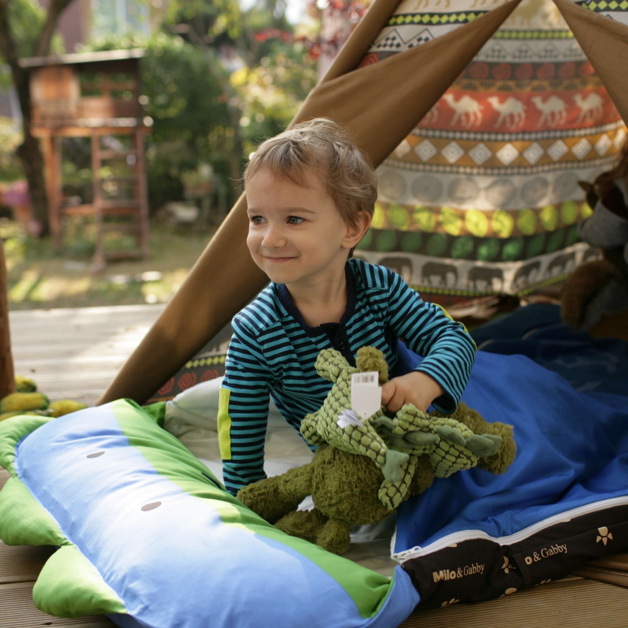 Milo & Gabby Nap Mat with Duvet, Removable Pillow and Blanket, 320